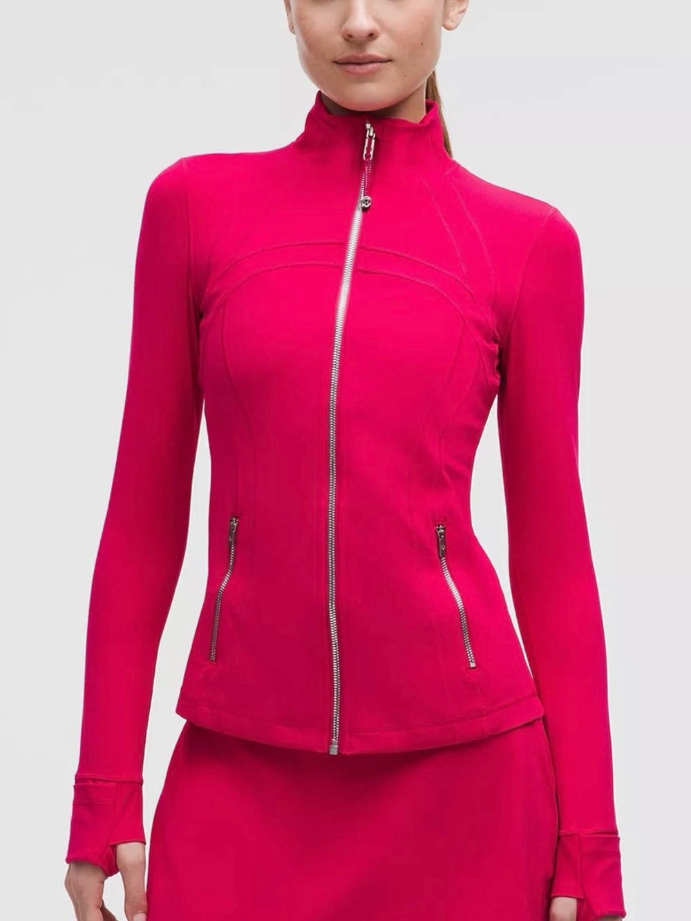 Lululemon Define Jacket Nulu,
Mulberry Spark/Mirror Silver, Size 10, Brand New